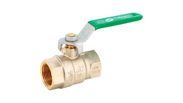 Sferaco Nickel Plated Brass Ball Valve, Ball Valve, Threaded, BSP 3/4in, 40bar Operating Pressure | 577005