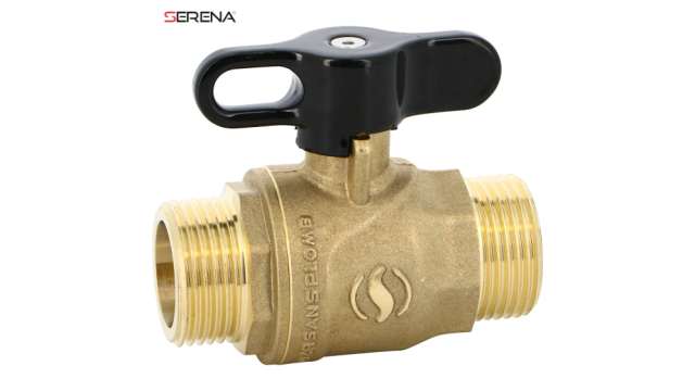 Sferaco Nickel Plated Brass Ball Valve, Ball Valve, Threaded, BSP 3/4in, 40bar Operating Pressure | 565005S