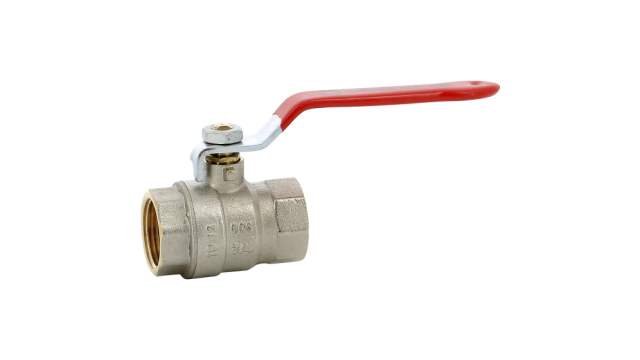 Sferaco Nickel Plated Brass Ball Valve, Ball Valve, Threaded, BSP 1in, 30bar Operating Pressure | 580006