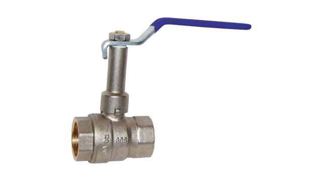 Sferaco Nickel Plated Brass Ball Valve, Ball Valve, Threaded, BSP 3/4in, 30bar Operating Pressure | 615105