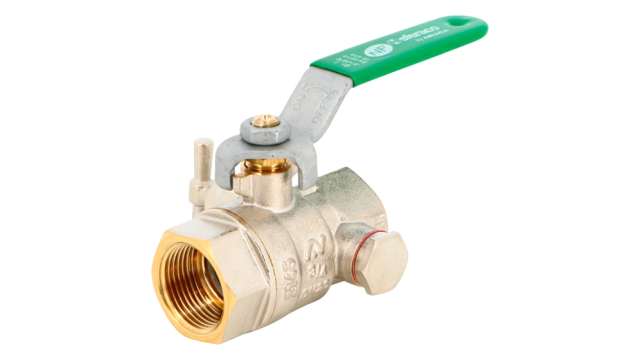 Sferaco Nickel Plated Brass Ball Valve, Ball Valve, Threaded, BSP 2in, 40bar Operating Pressure | 506009