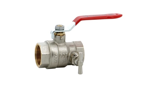 Sferaco Nickel Plated Brass Ball Valve, Ball Valve, Threaded, BSP 2in, 30bar Operating Pressure | 585009