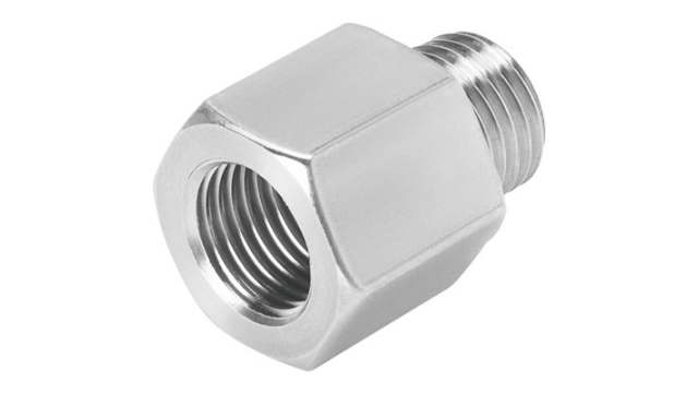 Festo Galvanised Steel Pneumatic Straight Threaded Fitting | AD-1/4NPT-G1/4-I