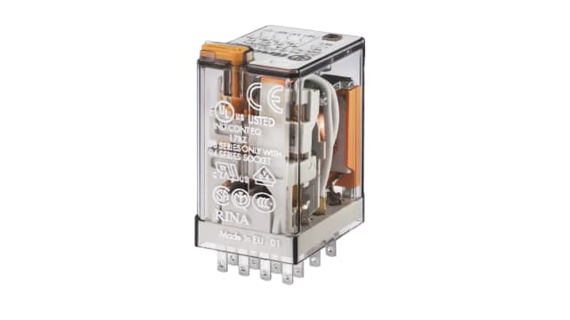 Finder Relay, 230V Coil, 7A Switching Current, 4PDT | 55.34.8.230.5040