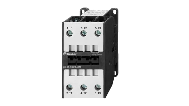 Finder 6K Contactor, 110 V Coil, 3-Pole, 50 A, 22 kW 110 V, 3 NO, 400V ac | 6K.13.8.110.4350