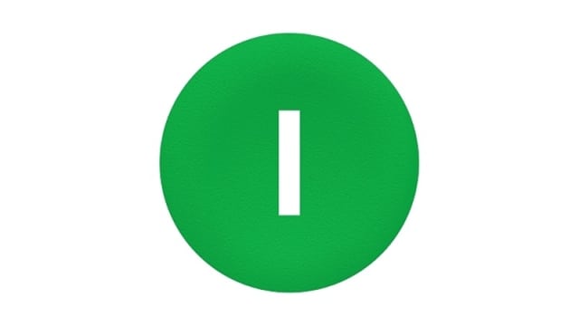 Schneider Electric Green Push Button Cap for Use with Push Button | ZBA331