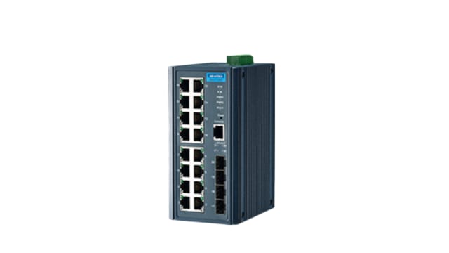 EKI-7720G, Managed 20 Port Industrial Ethernet Switch, RJ-45 | EKI-7720G