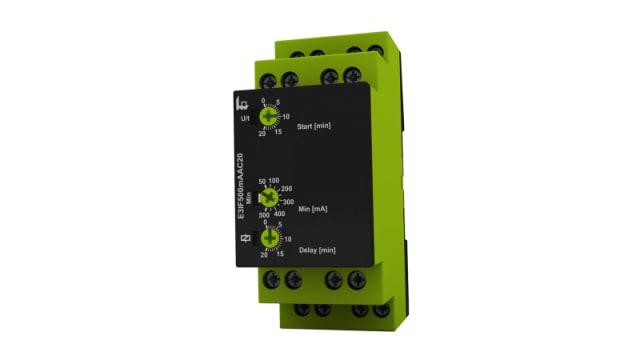 Current Monitoring Relay, 1 Phase, DPDT, 230V ac, DIN Rail | E3IF500MAAC20 230V AC