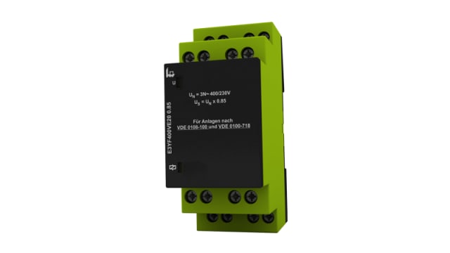 Voltage Monitoring Relay, 1, 3 Phase, DPDT, 400V ac, DIN Rail | E3YF400VE20 0.85