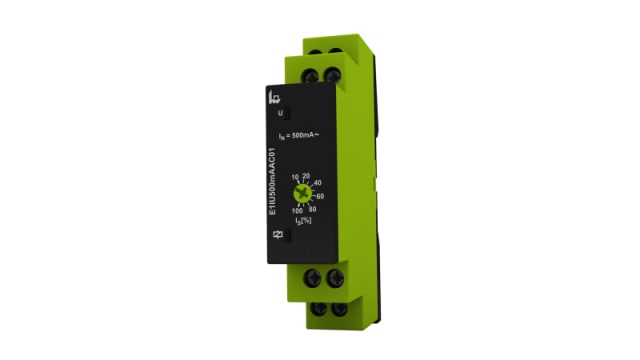 Current Monitoring Relay, 1 Phase, SPDT, 230V ac, DIN Rail | E1IU500MAAC01 230VAC