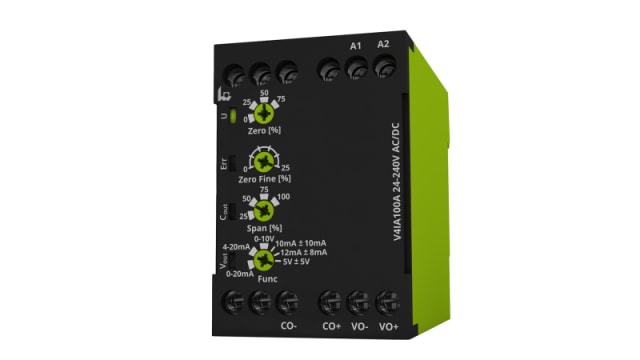 Current Monitoring Relay, 1 Phase, DIN Rail | V4IA100A 24-240V AC/DC