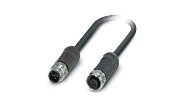 Phoenix Contact SAC Series Bus Cable, 5 Cores, 0.25 mm², 24, 3m, Shielded Shield, Data Transfer Cable Cable | 1419192