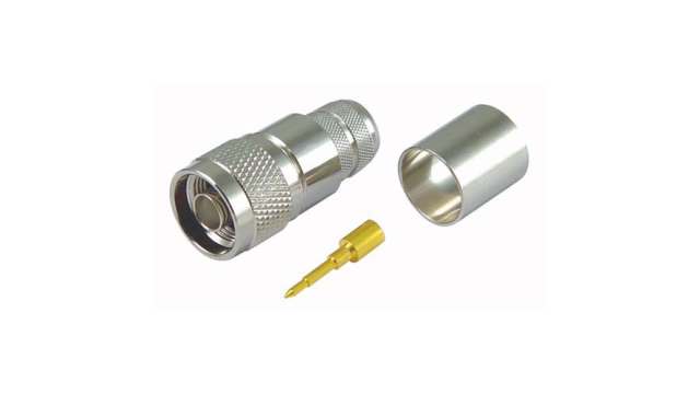 L-Com ANM Series Cable Male N Connector, 50 Ω, Straight Body Crimp | ANM-1610