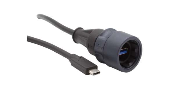 Bulgin USB 3.0, Male USB to Male USB C, 1.5 → 480Mbps, 5m | PXP6040/AC/5M00