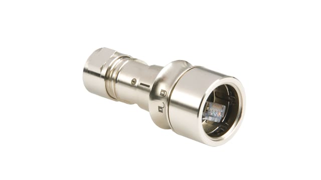 Bulgin 6000 Series Ethernet Connector Male, Panel Mount Shielded Straight | PXM6094/B