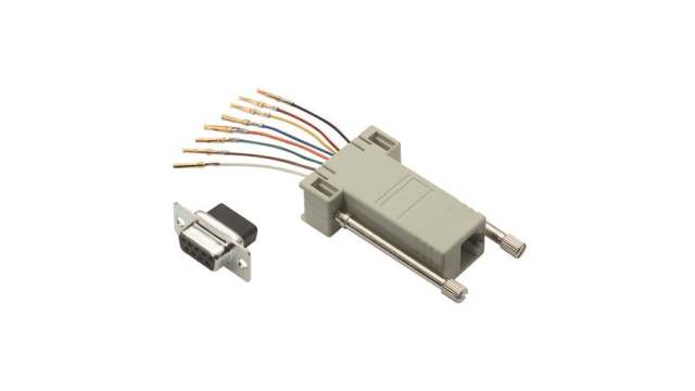 L-Com D-Sub Adapter 9-Way D-Sub to Female Female RJ45 Male Male | RA098F