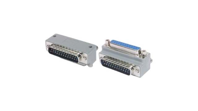 L-Com D-Sub Adapter 25-Way D-Sub to Male Male 25 Way D-Sub Female Female | DG9025MF3