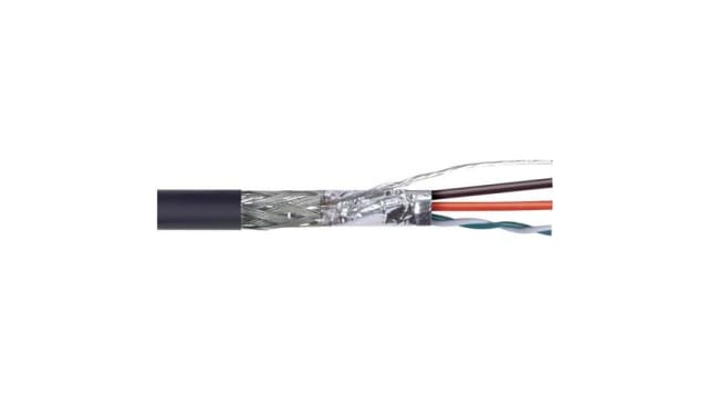 L-Com CBL Series Twisted Pair Cable, 4 Cores, Screened, 20 → 28 AWG, 100ft, USB Cable | CBL-USBZ-2820-100