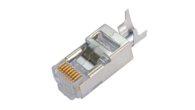 L-Com TSP Series Ethernet Connector Male, Surface Mount Straight 1 Port 1 Way | TSP8048C5S-10PK