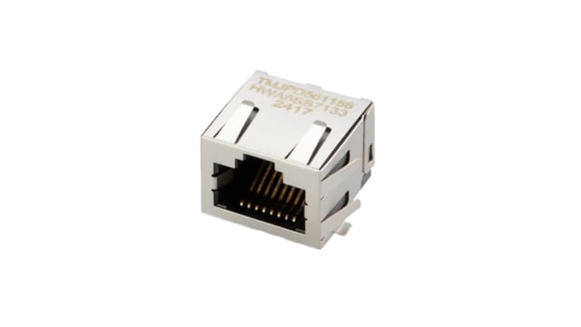 Taoglas TMJPD561188HWA6SB7133 Series Ethernet Connector Female, Surface, Cat5e, Shielded Shield Right Angle 1 Port 1 | TMJPD561188HWA6SB7133