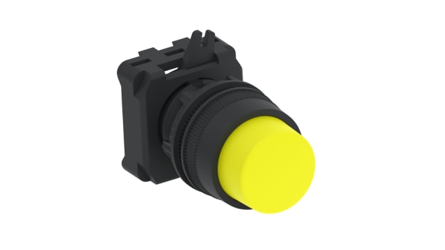 TE Connectivity Alcoswitch Series Push Button Switch, Momentary, Panel, 22.5 mm Cutout, 1 NO, Blue, Red, Green, Orange, | IPE22EXYL