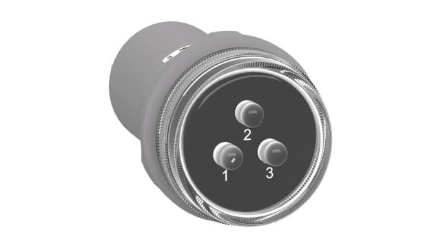 Schneider Electric, Harmony, Panel Mount White LED Pilot Light, 30mm Cutout, IP67, Round, 400V | XB5EV57L4