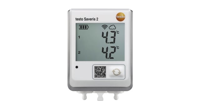 Testo Saveris 2 T2 Temperature Data Logger, Wi-Fi, 2 Input Channel(s) | 0572 2032