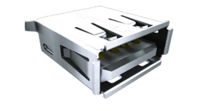 Samtec Right Angle, Through Hole, Socket- Single Port Type B 2.0 USB Connector | USB-B-S-S-B-TH