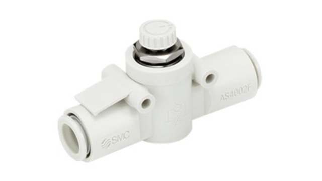 SMC AS Series, Bracket Flow Controller, 4.6 SCFM, 4 mm Pipe | AS2002FS-04