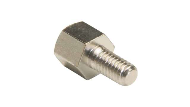 HARWIN M3 x 0.5 Threaded Standoff, 4 mm Body, 6 mm Body, Brass | R30-3000402