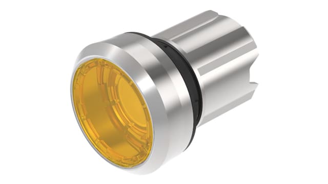EAO 45 Series Yellow Push Button Switch, 22.3 mm Cutout, IP66, IP20, IP69K, IP67, IP40 | 45-2231.21G0.000