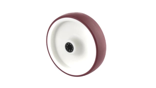 Tente Red Polyurethane Load Capacity Tested According EN 12532, Wheels for Industrial Castors Trolley Wheel, 150 kg | UAR100x32-Ø12 HL44,4 red