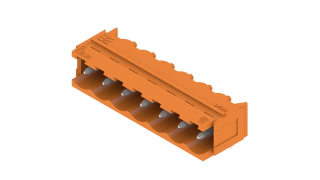 Weidmuller, 5.08mm Pitch, SL, 7 Way, Right Angle, Pluggable Terminal Block, Header, Through Hole, Solder Termination, | 1148200000