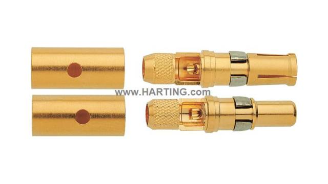 HARTING 0914 Male Crimp Contact, 1.5A for use with Heavy Duty Power Connector | 09140006215