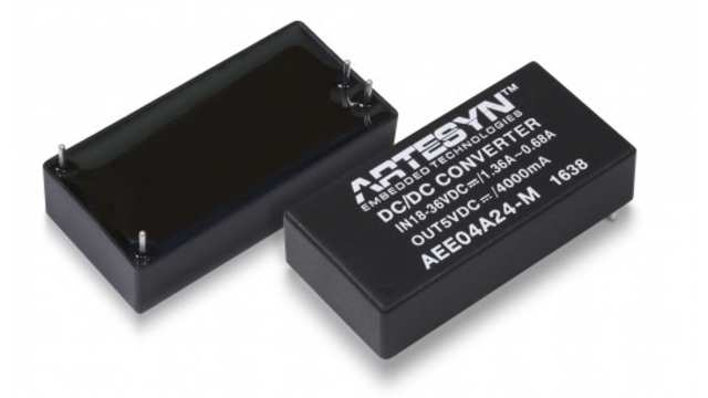 Artesyn AEE20W-M DC-DC Converter, 12V dc/ 1.67A Output, 18 → 36 V dc Input, 20W, Through Hole, +80°C Max Temp | AEE02B24-M