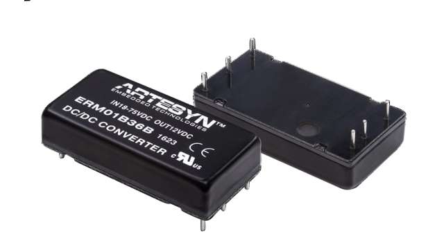 Artesyn ERM DC-DC Converter, 12V dc/ 1.67A Output, 18 → 75 V dc Input, 20W, Through Hole, +85°C Max Temp -40°C | EMR01B36B