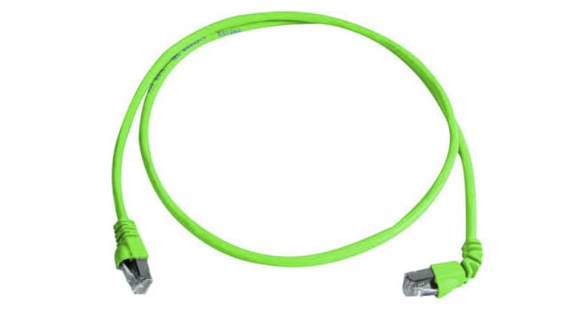 Telegartner, 0.5 m Cat6a Ethernet Cable, Green, Shielded Screened Low Smoke Zero Halogen Sheath | L00000A0193