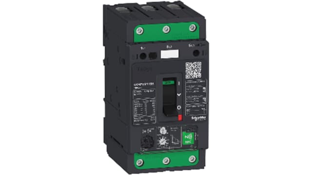 Schneider Electric TeSys Thermal Circuit Breaker - TeSyS GV 3 Pole 690V ac Voltage Rating, 80A Current Rating | GV4PEM80S