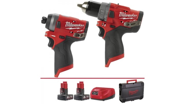 Milwaukee M12FPP2A-602X 12 V Cordless Power Tool Kit | M12FPP2A-602X