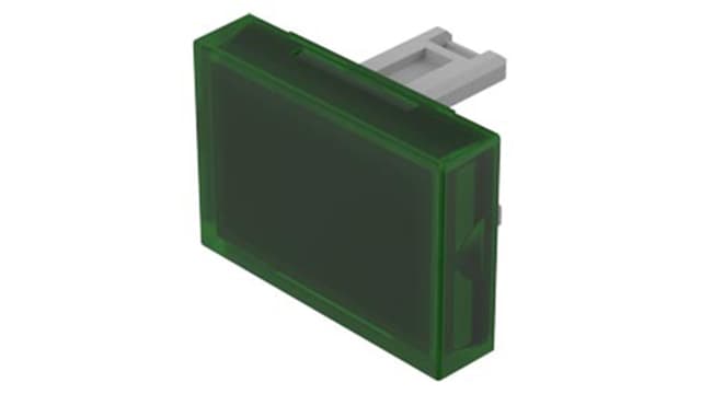 EAO Green Rectangular Push Button Lens for Use with 31 Series | 31-901.5