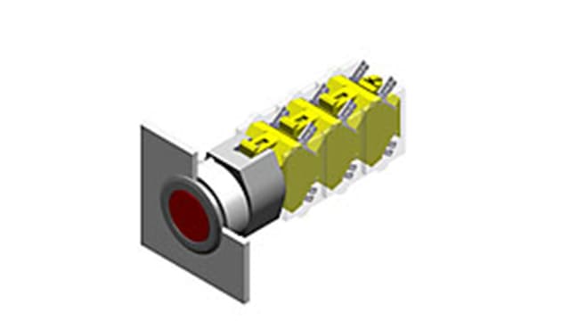 EAO 04 Series Grey Momentary Push Button Head, 30.5 mm Cutout, IP65 | 704.012.718