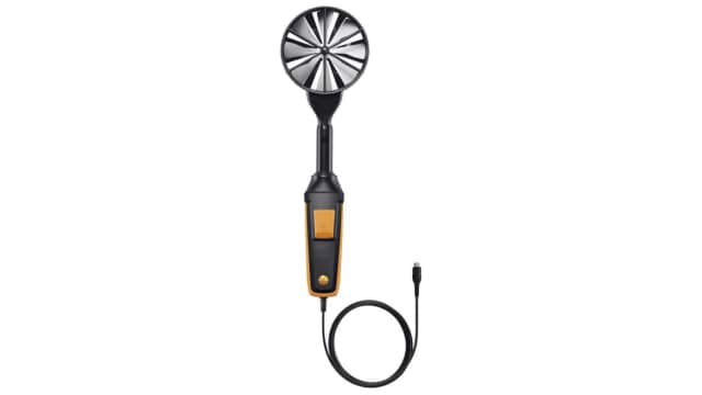 Testo Flügelrad-Sonde, Ø 100 mm Rotary Vane Probe, Measures Air Velocity, Temperature, Volume Air Flow, 15 m/s | 0635 9372