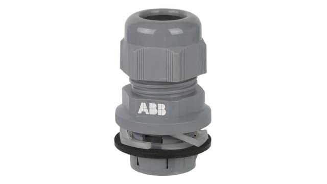 ABB NPG Series Black Nylon Cable Gland, M20 Thread, 7mm min., 13mm max. | 7TCA303070R0002  NPG-M202B