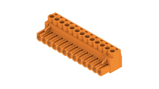 Weidmuller, 5.08mm Pitch, BL, 13 Way, Right Angle, Pluggable Terminal Block, Plug, Through Hole, Screw Termination, | 1943690000