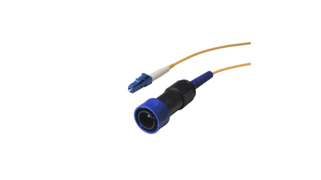 Bulgin OS1 Single Mode Fibre Optic Cable, 125 μm Low Smoke Zero Halogen, Yellow, 10 m | PXF4050AAB