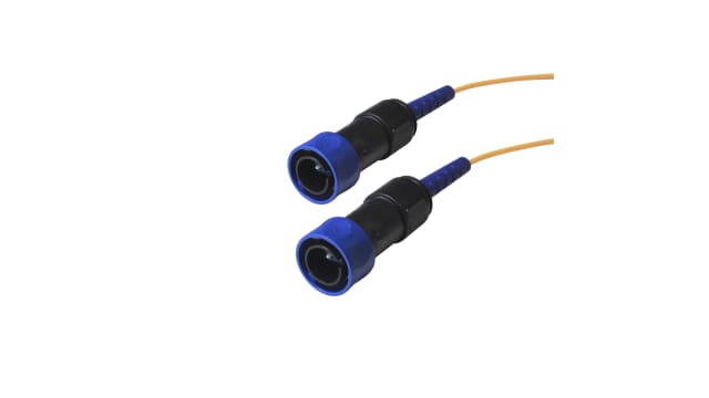 Bulgin OS1 Single Mode Fibre Optic Cable, 125 μm Low Smoke Zero Halogen, Yellow, 5 m | PXF4055AAA