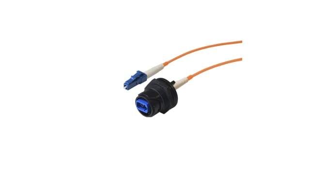 Bulgin OM1 Simplex Lc Fibre Buccaneer Fibre Optic Cable, 125 μm Low Smoke Zero Halogen, Polyvinyl Chloride, Yellow, | PXF4053BAA