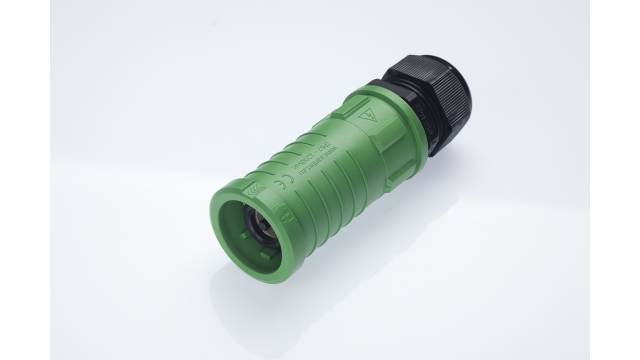 Radiall, SPPC-HK IP2X, IP67 Blue Cable Mount 1P Industrial Power Socket, Rated At 400A, 1.25 kV | SPPC-HK-LS-N-BU-C-120-OS