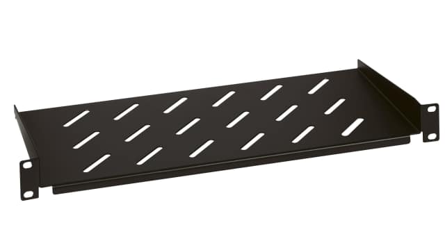 Legrand Linkeo Series Black Fixed Shelf, 2 U, 15kg Load, 435 mm x 200 mm x 200 mm | 6 465 01