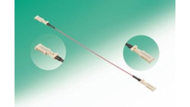 Hirose Fibre Optic Cable, 0.5 mm, White, 90 mm | BF4MC-6GTXRX-B1-90MM